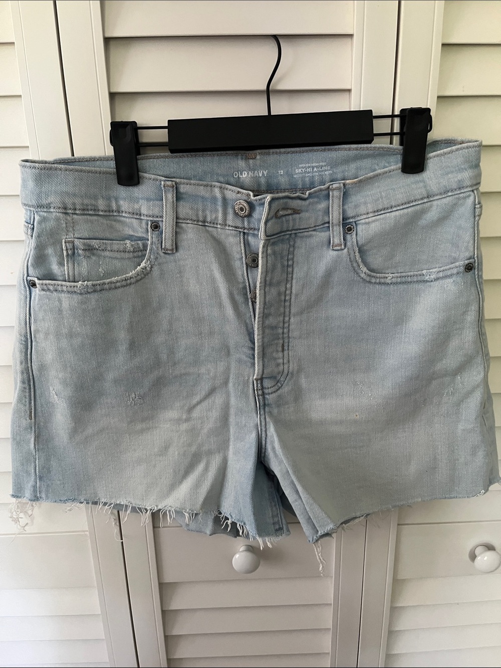 Old Navy Pale Blue Cutoff Denim Shorts